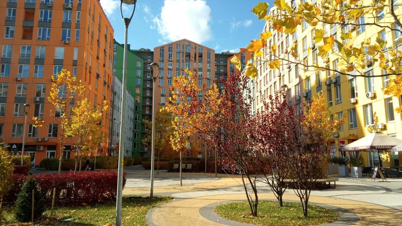Georgeous Bright Studio In A Bright Residential Complex Comfort Town Кт-08 Kyjev Exteriér fotografie