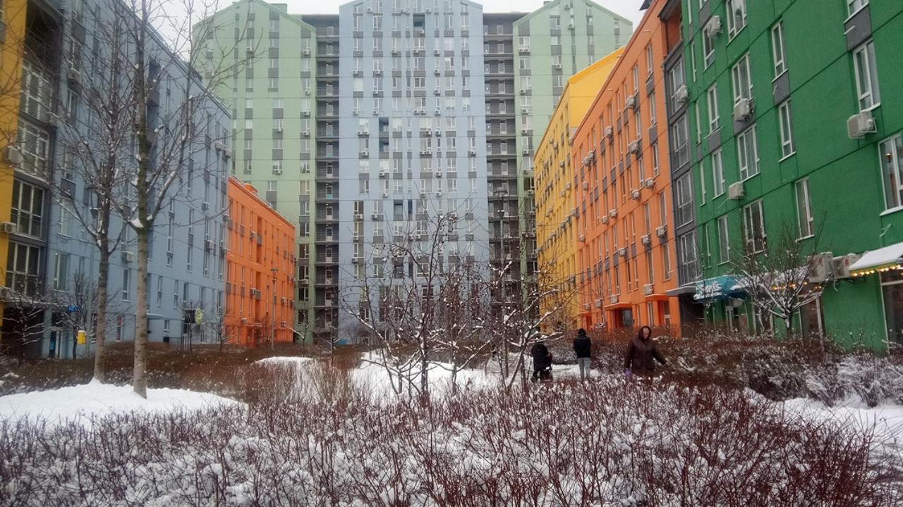 Georgeous Bright Studio In A Bright Residential Complex Comfort Town Кт-08 Kyjev Exteriér fotografie